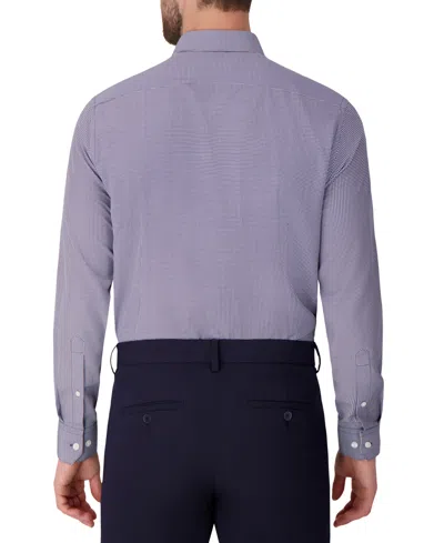 Report Collection Bubble Print Slim Fit Stretch Dress Shirt In Purple