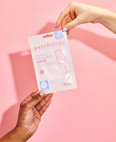 Patchology Serve Chilled Rosé Sheet Mask Pack Of Two In Transparent