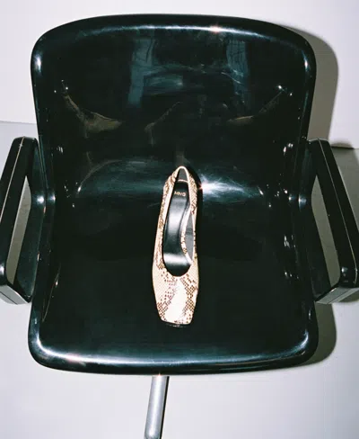 Mango Women's Animal-print High Heeled Shoes In Sand