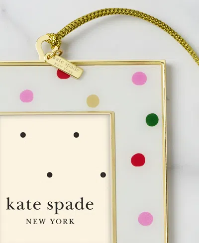 Kate Spade Be Jolly Mini Frame Ornament, Dot In Multi