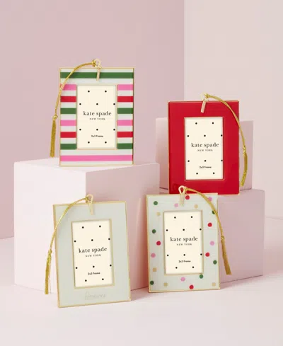 Kate Spade Be Jolly Mini Frame Ornament, Dot In Multi