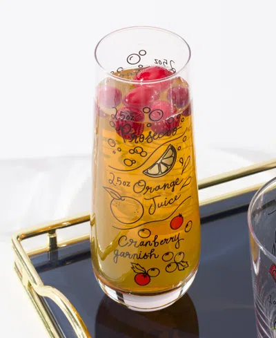 Kate Spade Make Merry Stemless Flutes, Set Of 4 In White