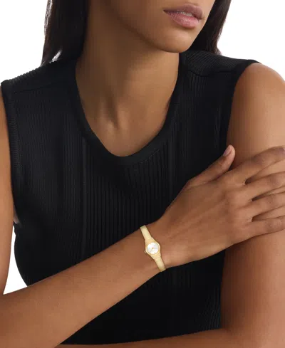Calvin Klein Women's Contemporary Gold Tone Stainless Steel Mesh Bracelet Watch, 18mm In Gold