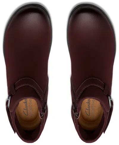 Clarks Carleigh Drift In Burgundy