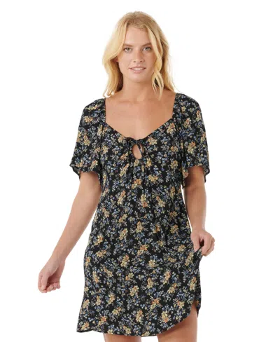 Rip Curl Women's Pacific Rider Ditsy Printed Mini Dress In Blue