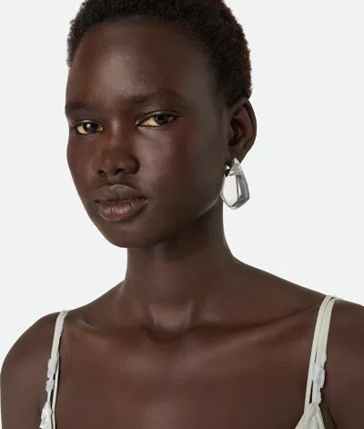 Bottega Veneta Fin Earrings In Metallic