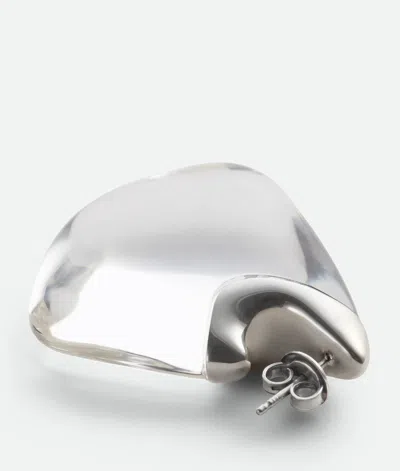 Bottega Veneta Fin Earrings In Metallic