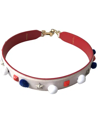 Dolce & Gabbana Leather Bag Strap In Multi