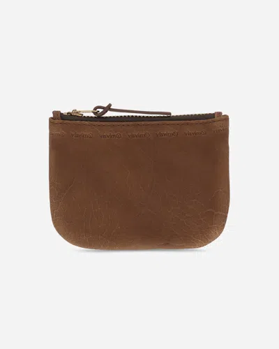 Visvim Brown Leather Coin Purse In Brown