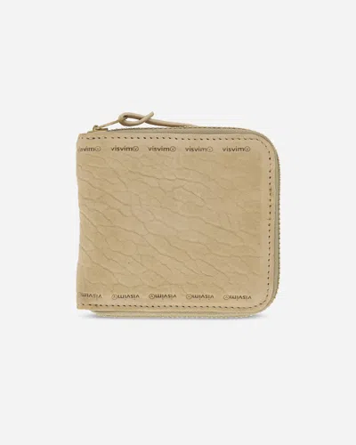 Visvim Suede Bi-fold Wallet In Brown