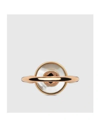 Gucci Interlocking 18k Diamond Ring In Gold