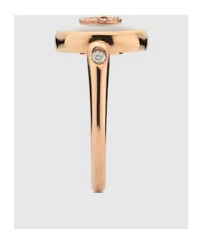Gucci Interlocking 18k Diamond Ring In Gold