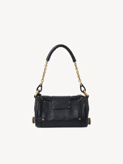 Chloé Black Leather Small Paddington Shoulder Bag