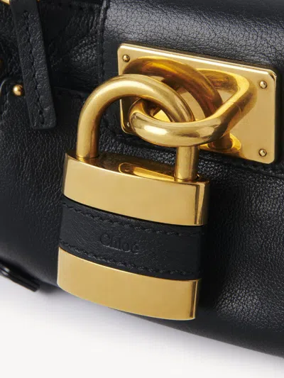 Chloé Black Leather Small Paddington Shoulder Bag