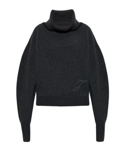 Jacquemus La Maille Pallone In Wool In Black