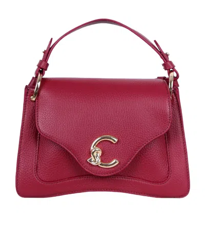 Coccinelle Small C-me Tote Bag In Red