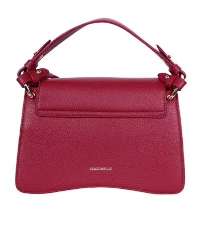 Coccinelle Small C-me Tote Bag In Red