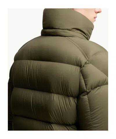 Moncler Maya 70 Hooded Short Down Jacket In Animal Print