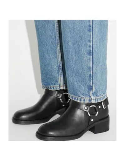 Tory Burch Ankle Boots With Block Heel And Buckle In Black