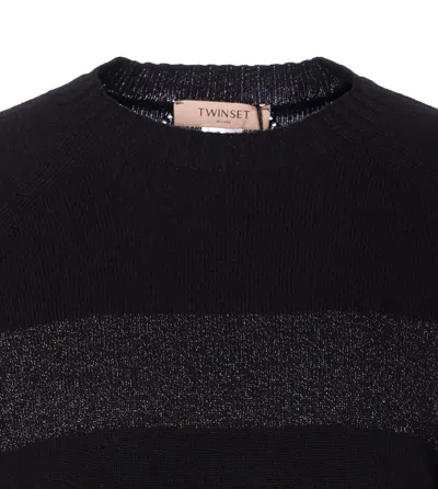 Twinset Suéter Cuello Redondo - Negro In Black