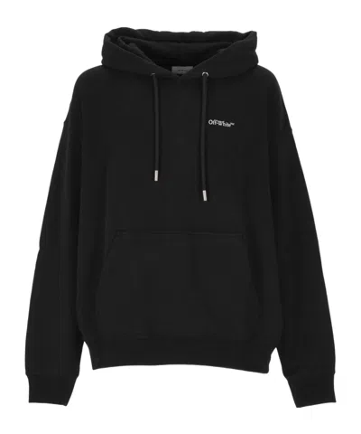 Off-white Off White Off White Knitted Hoodie In Black