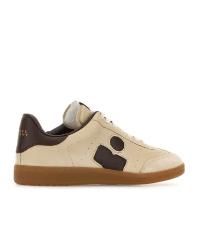 Isabel Marant Sneakers Bryce In Pelle Beige Donna In Neutral