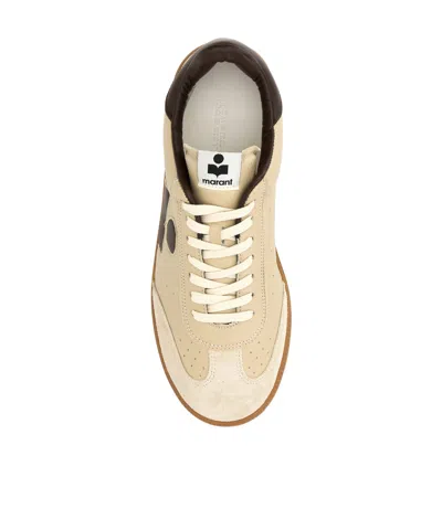 Isabel Marant Sneakers Bryce In Pelle Beige Donna In Neutral