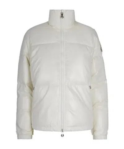 Pyrenex Quilted High Collar Jacket And Hat In Neutral