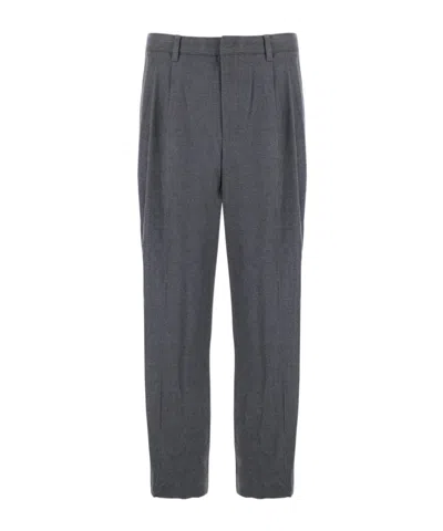 Dunst Pleated-front Trousers In Gray