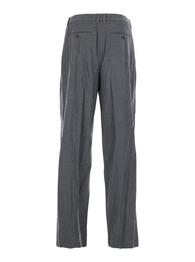 Dunst Pleated-front Trousers In Gray