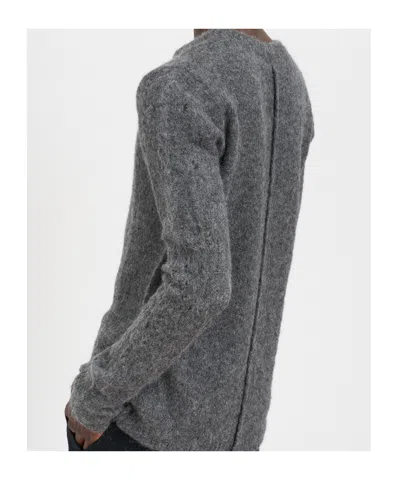 Thom Krom Crew Neck Alpaca Sweater In Gray