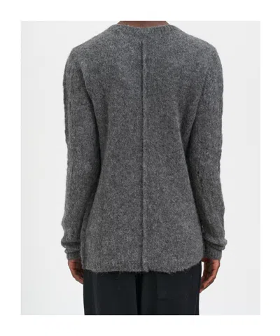 Thom Krom Crew Neck Alpaca Sweater In Gray