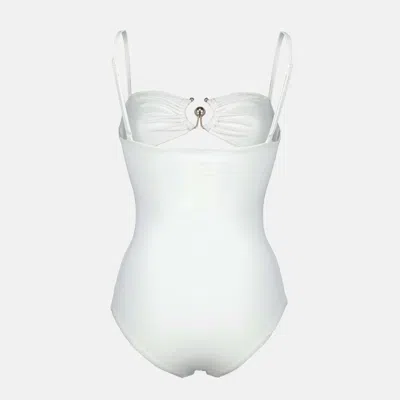 Christopher Esber Orbit Cutout One Piece Swimsuit In White