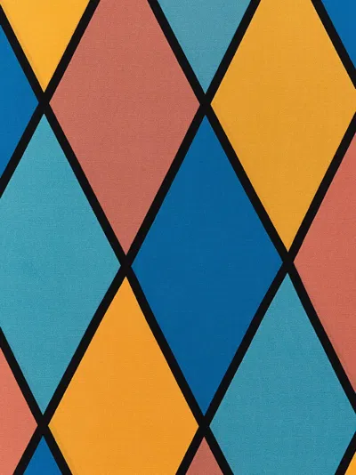 Valentino Geometric Pattern Lightweight Rectangular Scarf In Pink