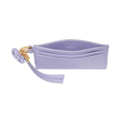 Gucci Card Case With Double G And Dragonfly Charm In Blue