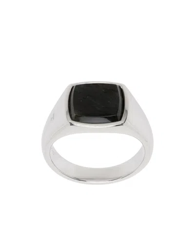 Tom Wood Kay Larvikite Ring In Metallic