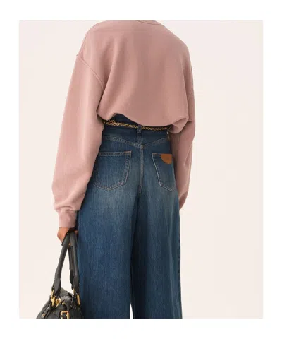 Chloé Oversized Relaxed Sweatshirt In Orange