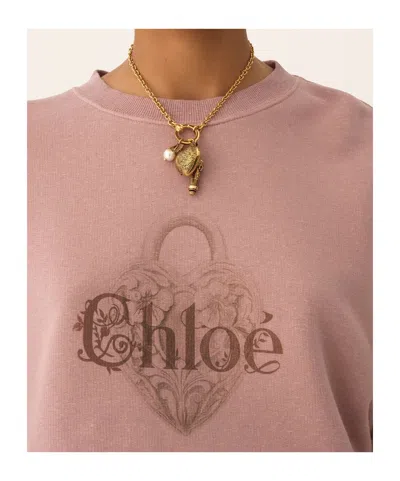 Chloé Oversized Relaxed Sweatshirt In Orange