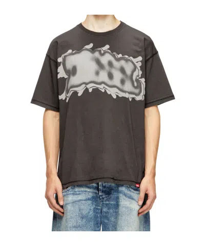 Diesel Men's T-leonard Graphic T-shirt In Brown