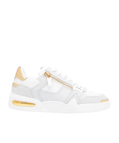 Giuseppe Zanotti Round-toe Low-top Casual Shoes In White