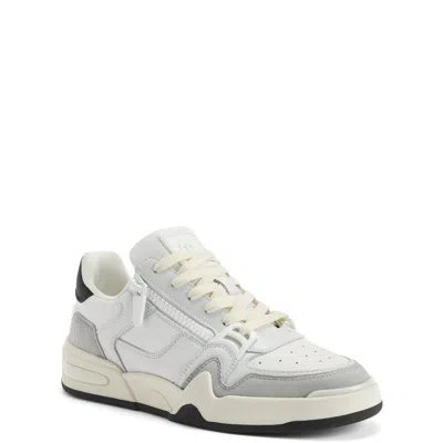 Giuseppe Zanotti Zip-detail Leather Sneakers In White