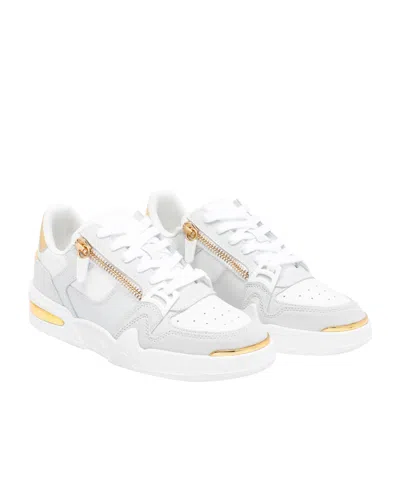 Giuseppe Zanotti Round-toe Low-top Casual Shoes In White