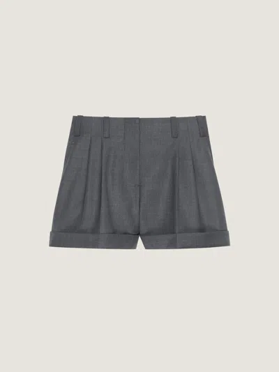 Givenchy Double Pleat Shorts In Wool In Multi