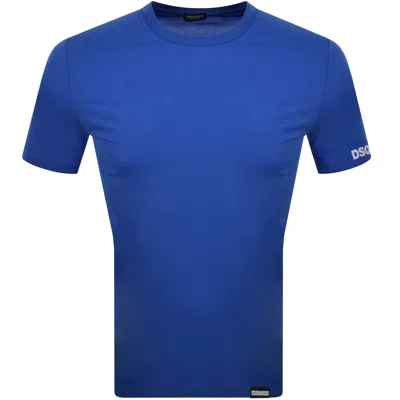 Dsquared2 Round Neck T Shirt Blue In Blue