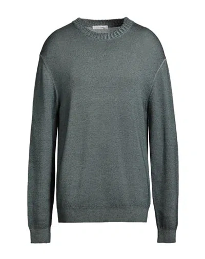 Cruciani Man Sweater Slate Blue Size 42 Wool In Blue