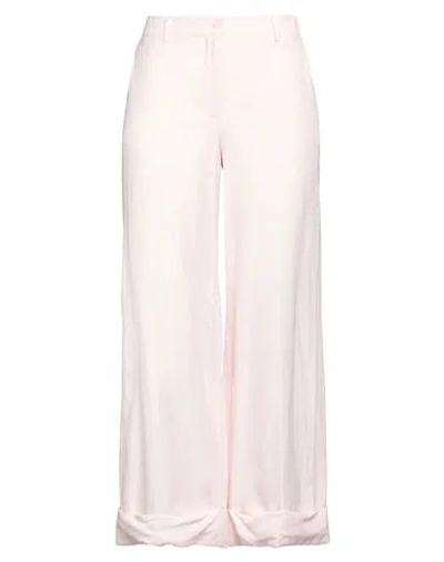 P.a.r.o.s.h P. A.r. O.s. H. Woman Pants Pink Size L Viscose, Linen In Pink