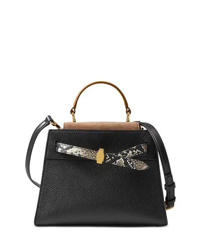 Veronica Beard Dash Small Colorblock Leather Crossbody Bag In Multi