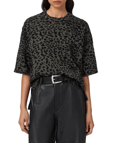 Allsaints Lenny Tee In Brown