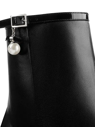 Jimmy Choo Andry 60 Leather Ankle Boots In Black