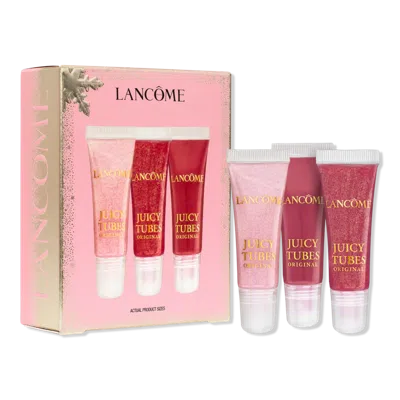 Lancôme Mini Juicy Tubes Lip Gloss Trio Gift Set 0.33 Oz/9.8 ml In Pink